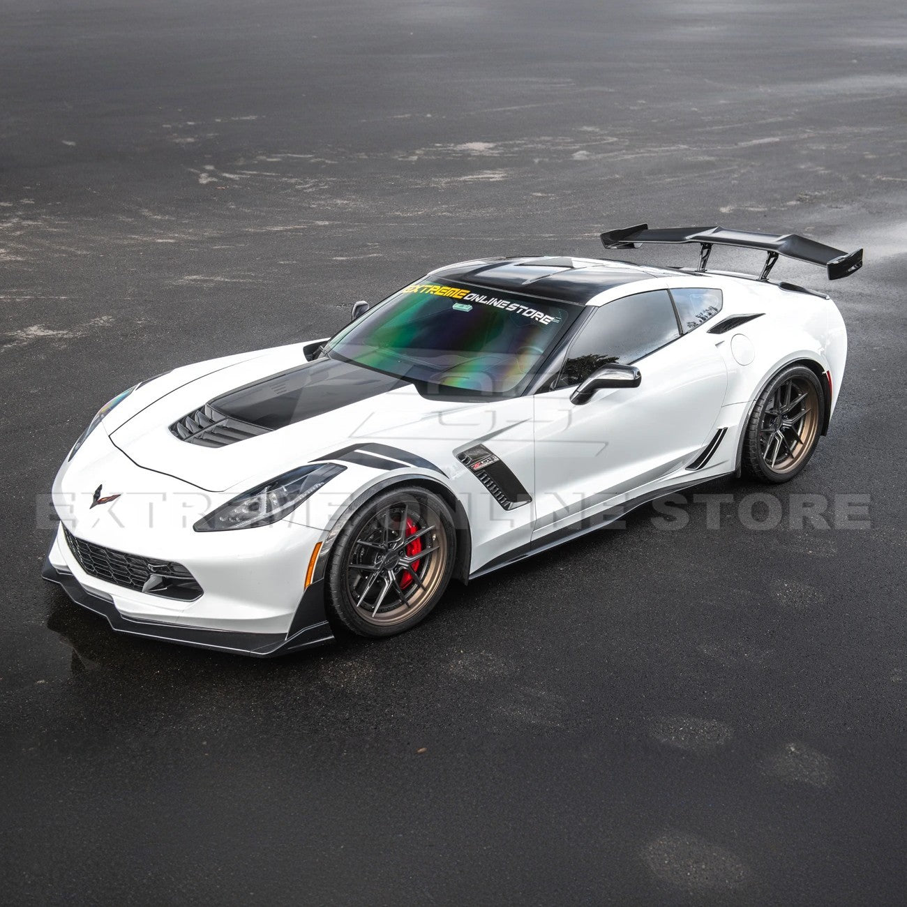 EOS Corvette C7 ZR1 ZTK Conversion Rear Spoiler High Wing