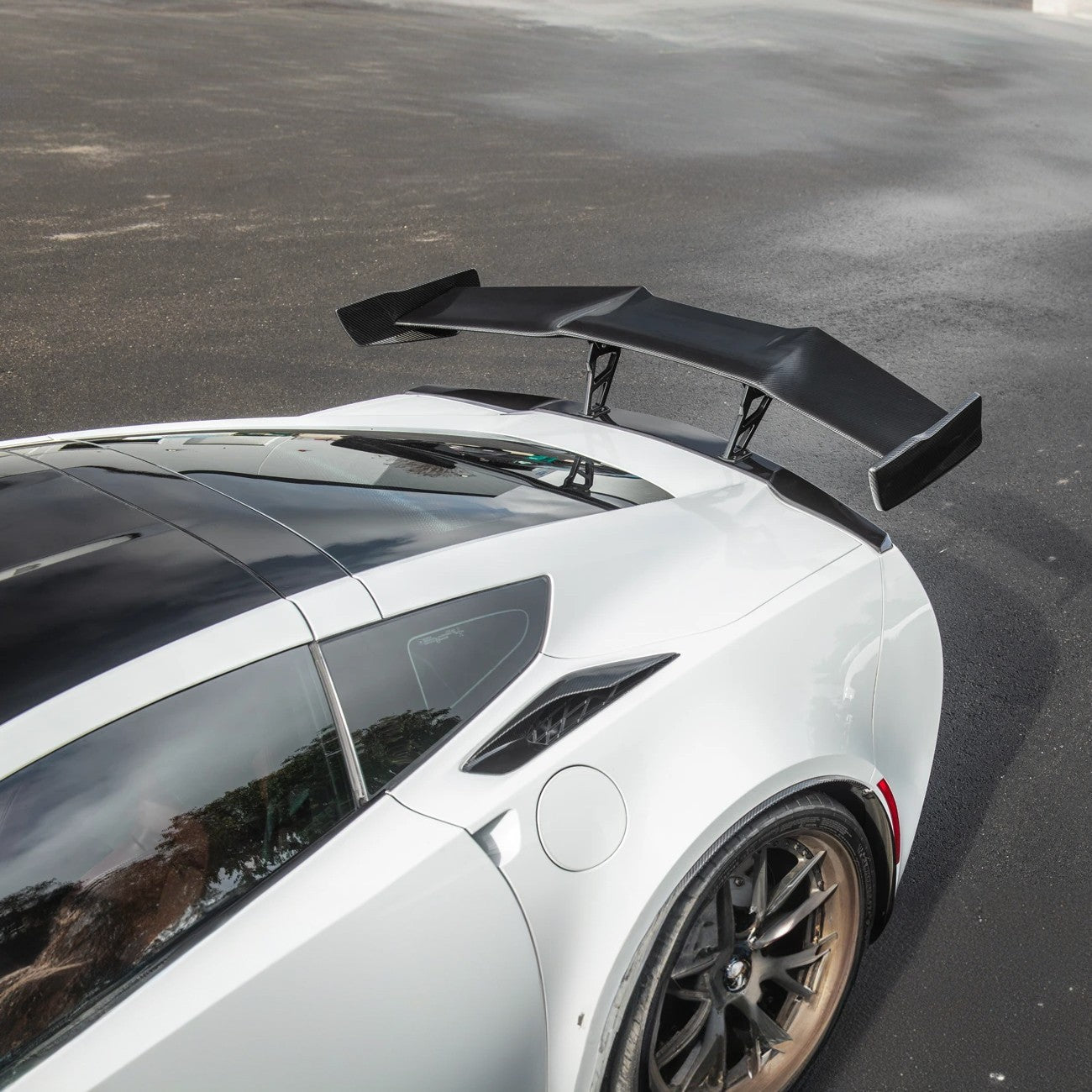 EOS Corvette C7 ZR1 ZTK Conversion Rear Spoiler High Wing