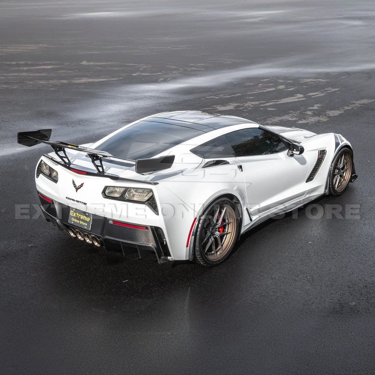 EOS Corvette C7 ZR1 ZTK Conversion Rear Spoiler High Wing