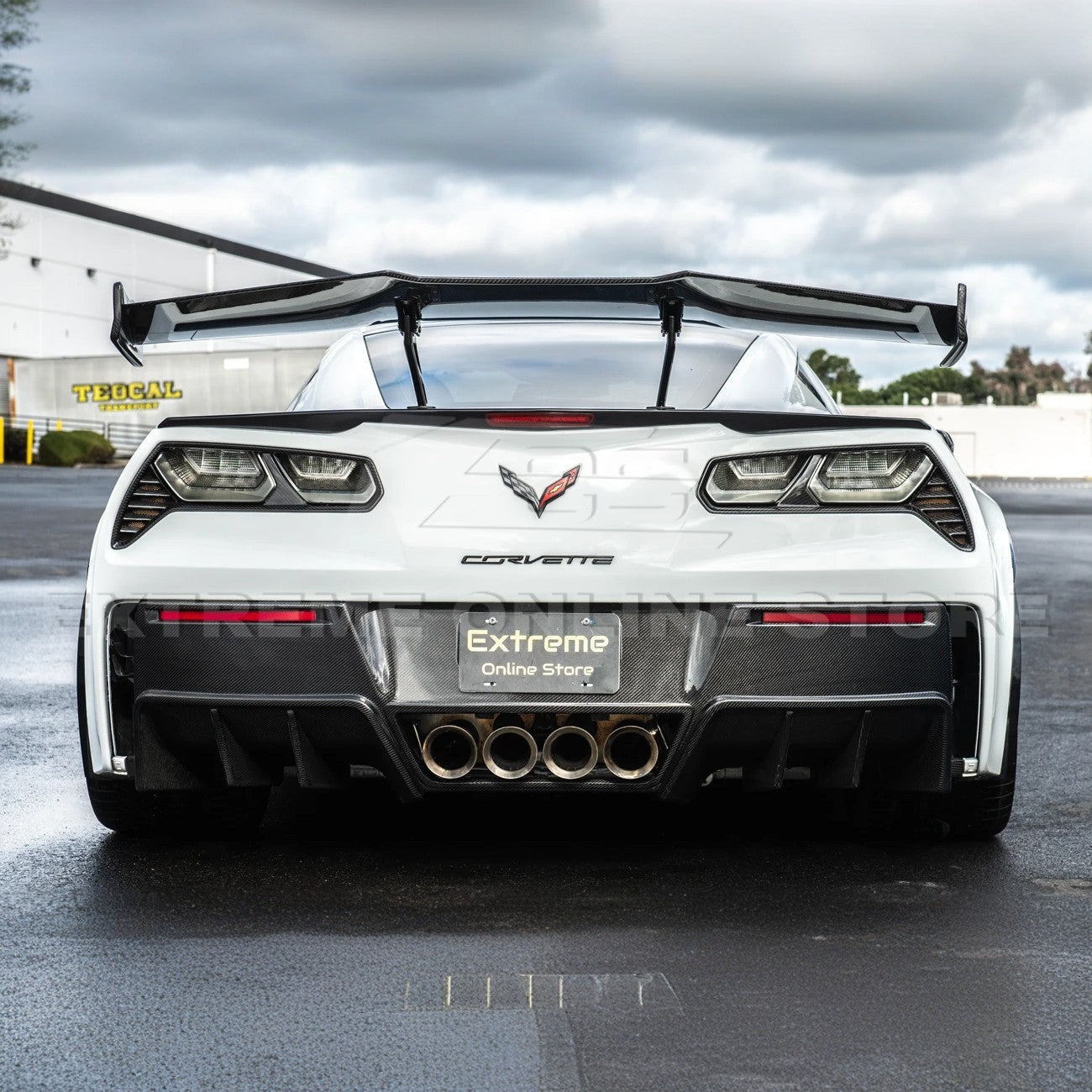EOS Corvette C7 ZR1 ZTK Conversion Rear Spoiler High Wing
