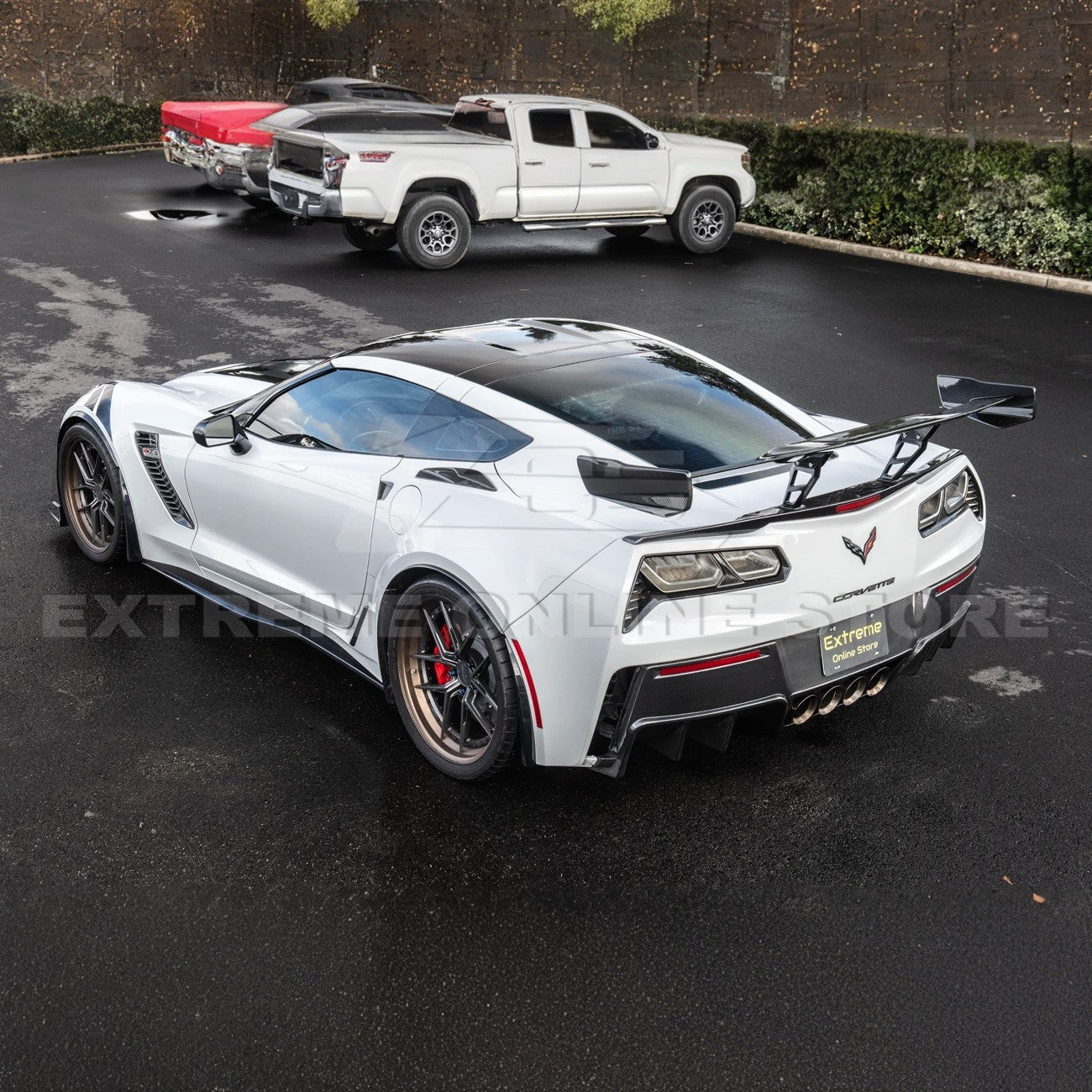 EOS Corvette C7 ZR1 ZTK Conversion Rear Spoiler High Wing