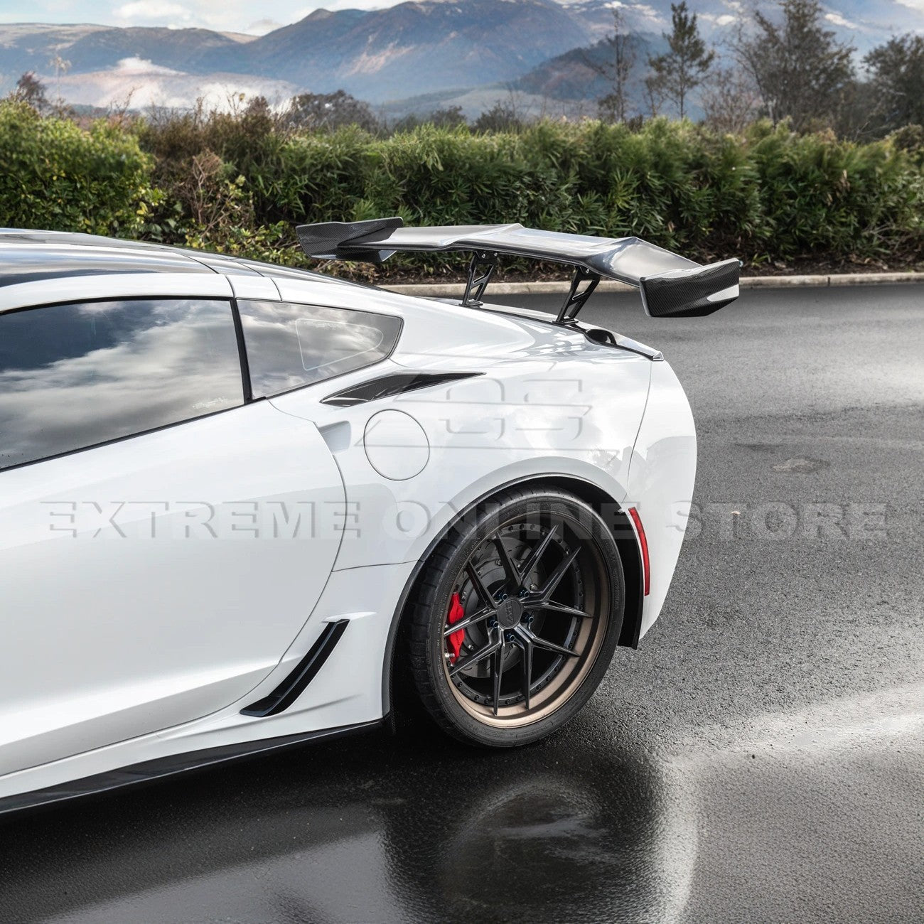 EOS Corvette C7 ZR1 ZTK Conversion Rear Spoiler High Wing