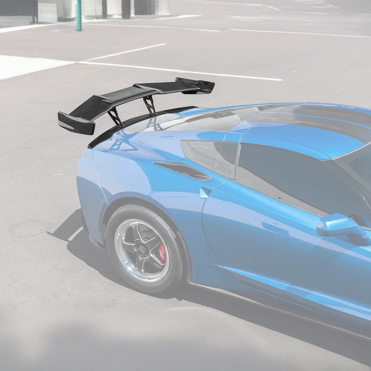 EOS Corvette C7 ZR1 ZTK Conversion Rear Spoiler High Wing