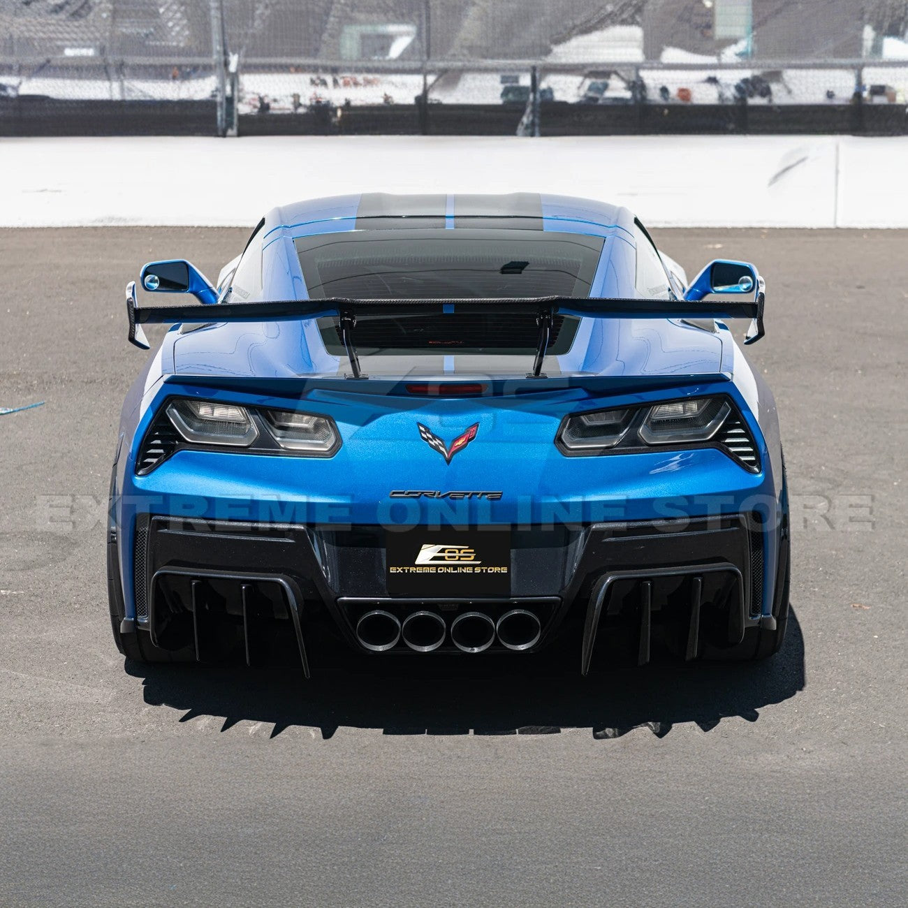 EOS Corvette C7 ZR1 ZTK Conversion Rear Spoiler High Wing
