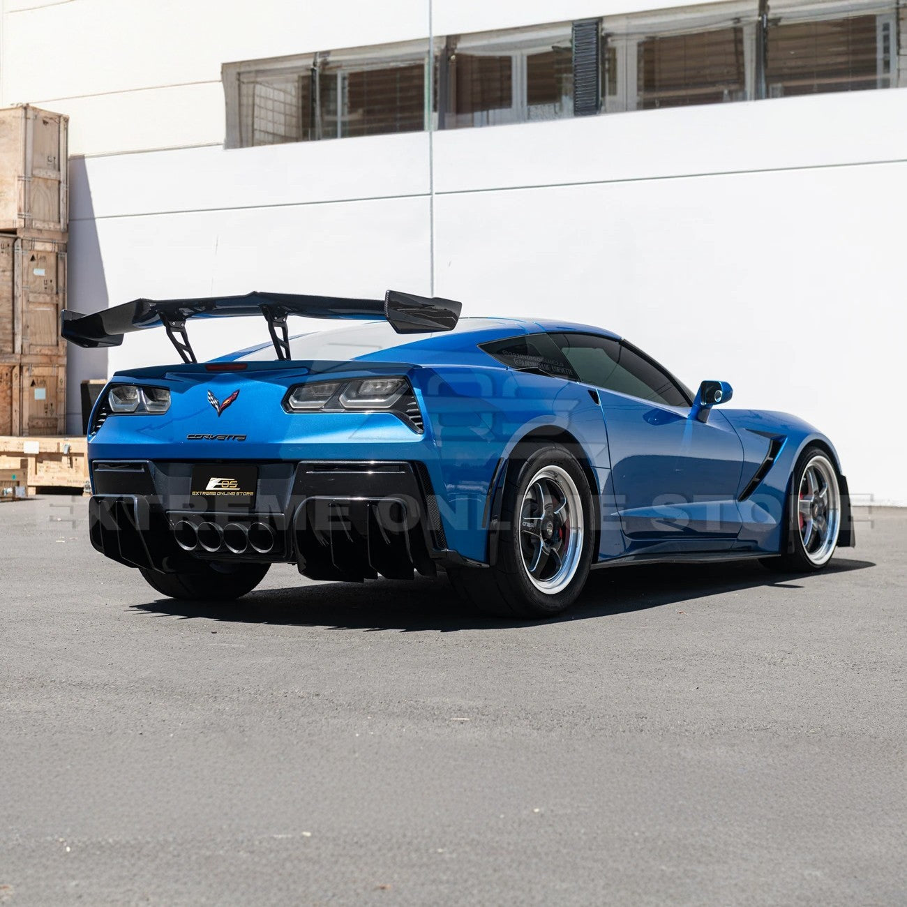 EOS Corvette C7 ZR1 ZTK Conversion Rear Spoiler High Wing