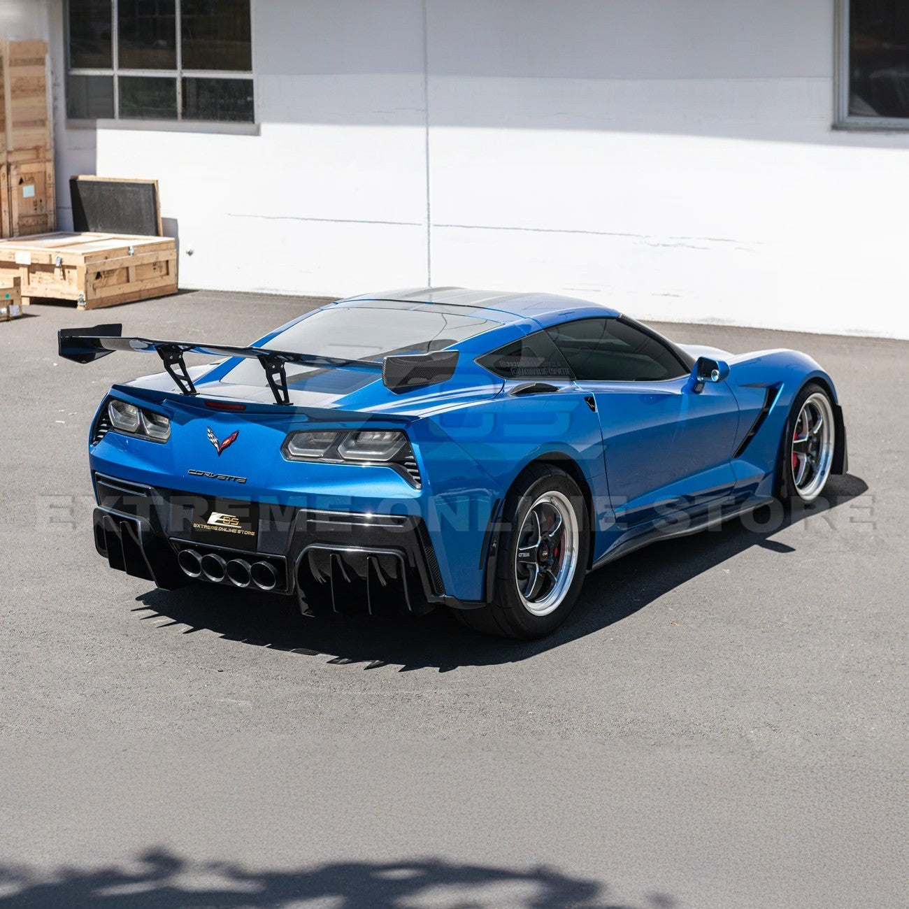 EOS Corvette C7 ZR1 ZTK Conversion Rear Spoiler High Wing