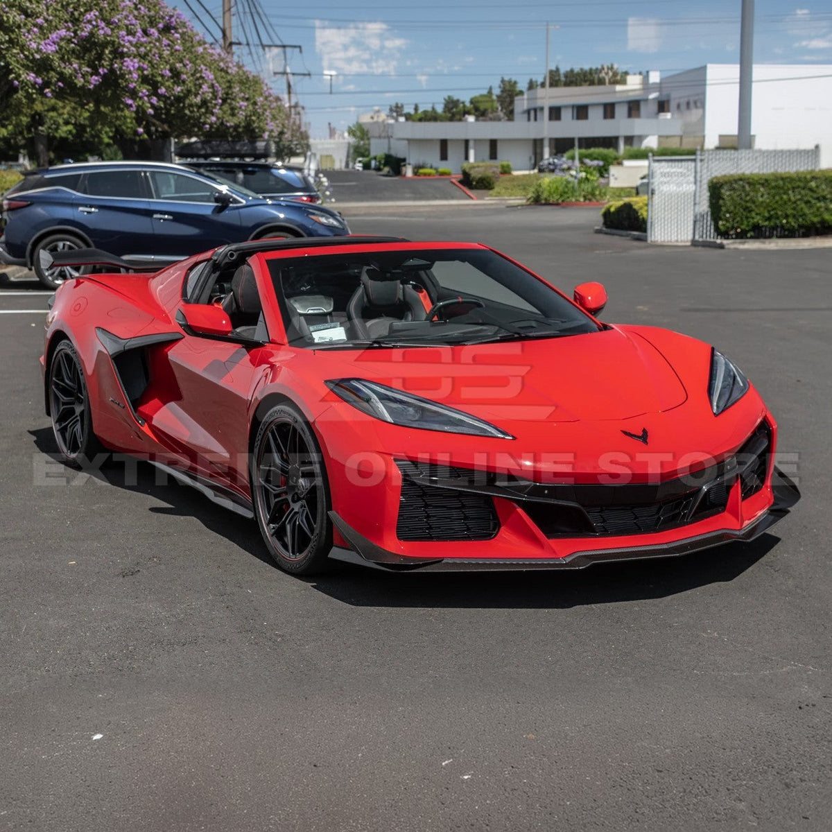 Corvette C8 Z06 / E-Ray Dry Carbon Fiber Front Side Canards — Dive Planes