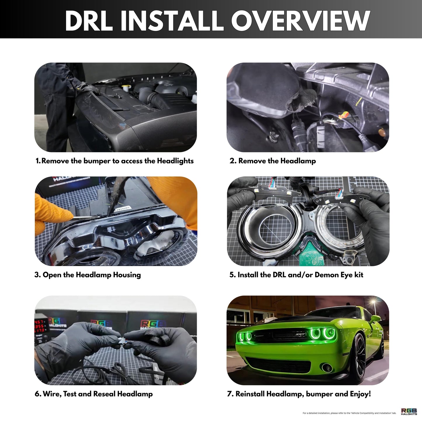 Dodge Challenger RGBW DRL Boards (2015-2024)