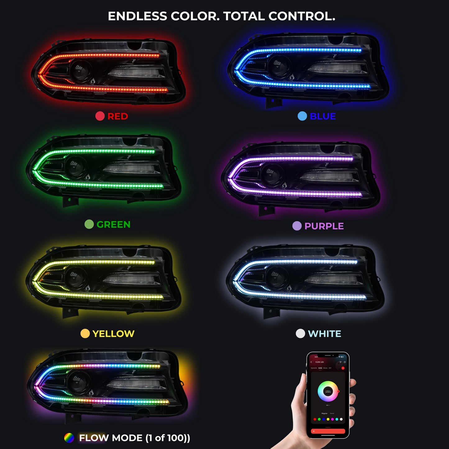 Dodge Charger Flow Series DRL Boards (2015-2024)