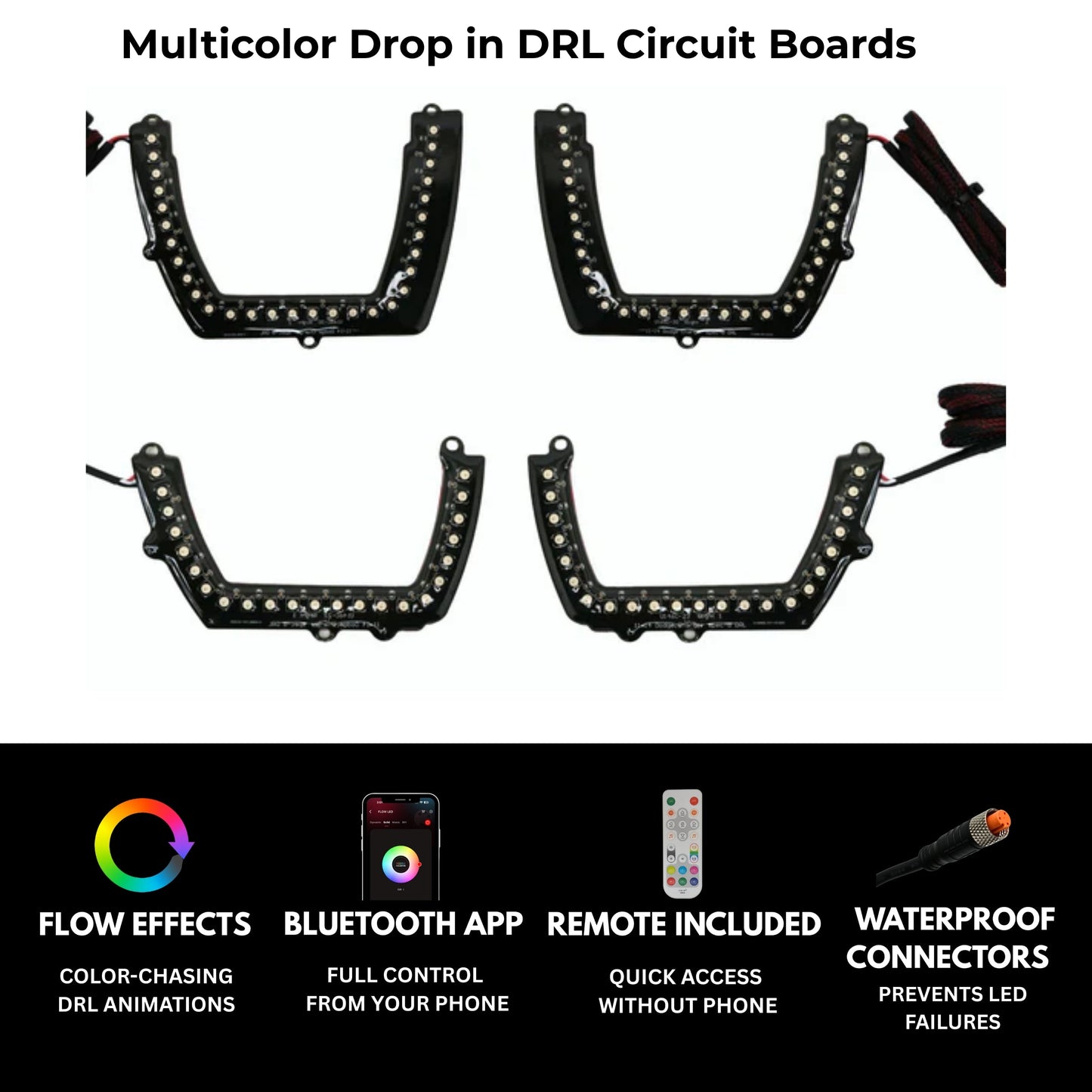 Dodge Charger Spec-D Multicolor Flow DRL Boards (2011-2014)
