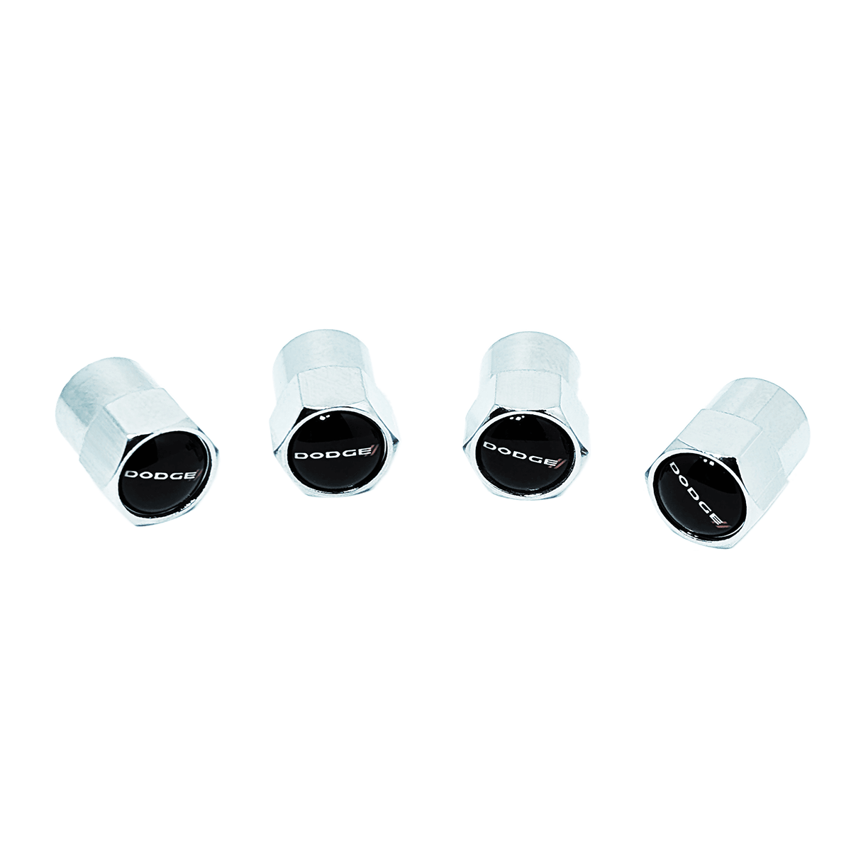 Chrome Valve Stem Tire Caps, Style: Dodge