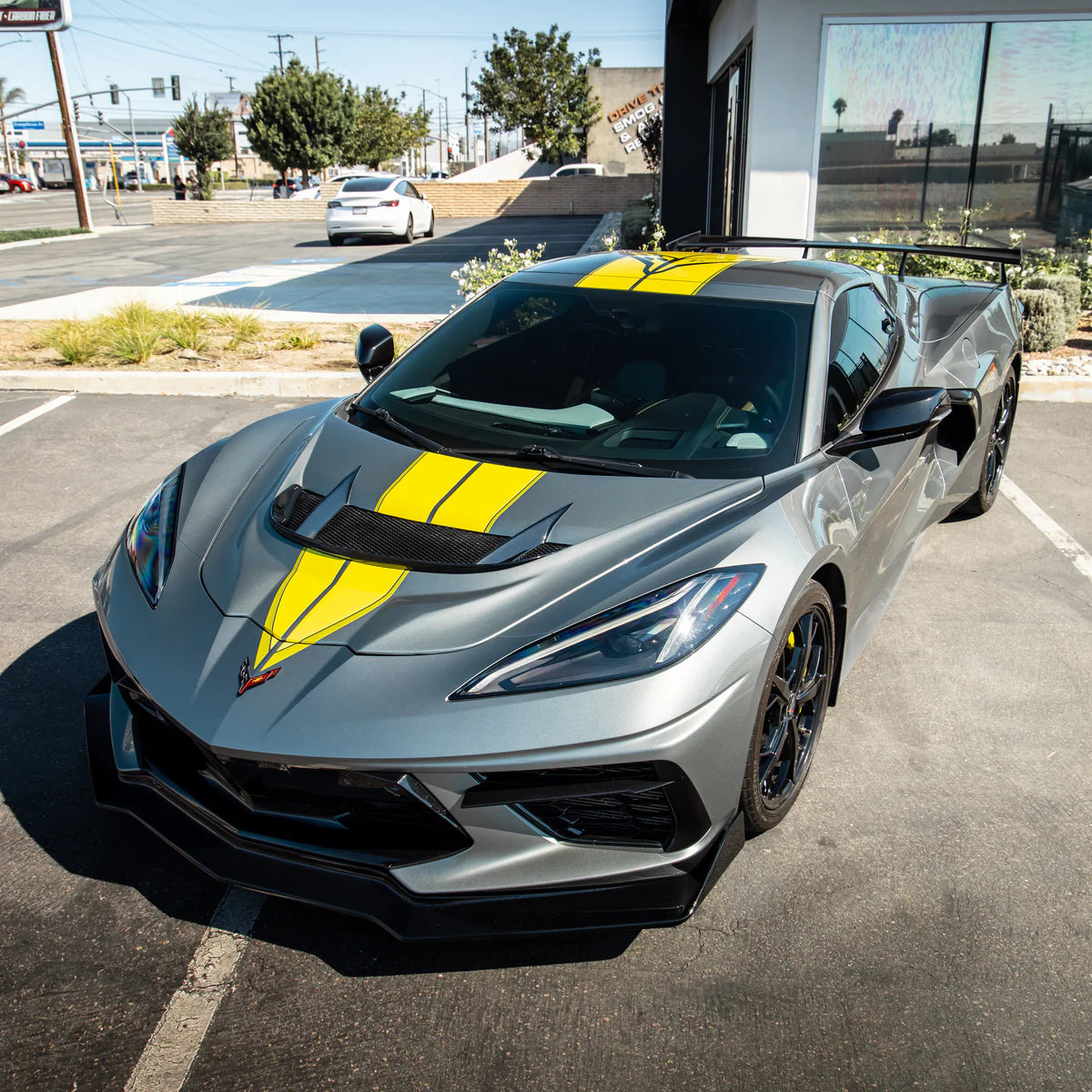 C8 ZR1 Replica Hood | 2020+ Corvette C8 ZR1 Style Hood (Double Sided Carbon Fiber 2pc Hood For Stingray/Z06/E-Ray)