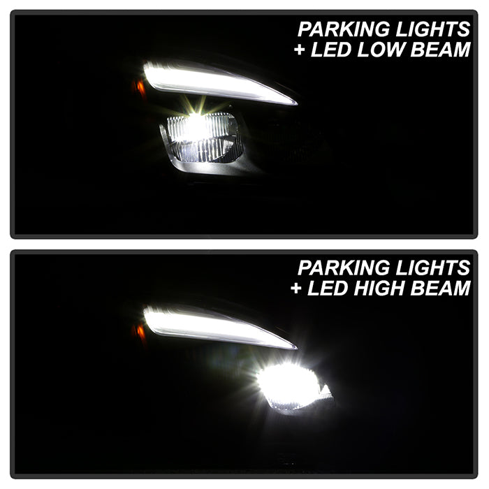 SPYDER 2018+ Freightliner Cascadia 126 OEM LED xTune Headlight (E6FCA18MBP) Passenger Side 4089172