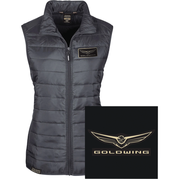 Women's Goldwing Puff Vest - Black - Large 25-85814