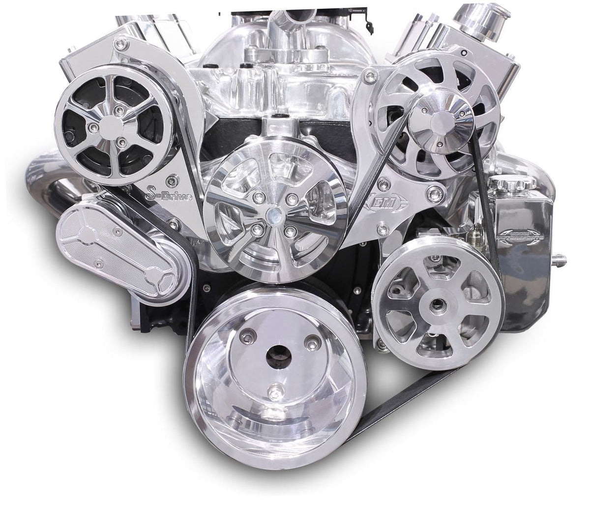 Serperntine Pulley Kit Small Block Chevy - MS10755BP