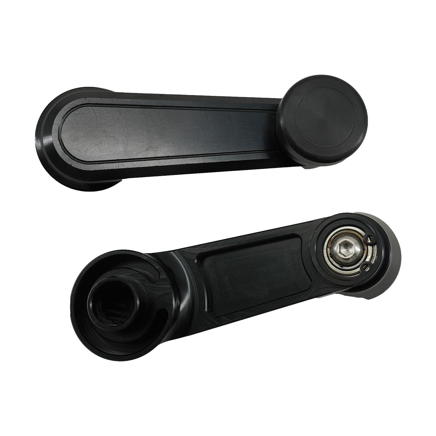Silver Billet Window Crank Handle For Honda Acura Integra EK Del Sol K20 K24 B16 2PC