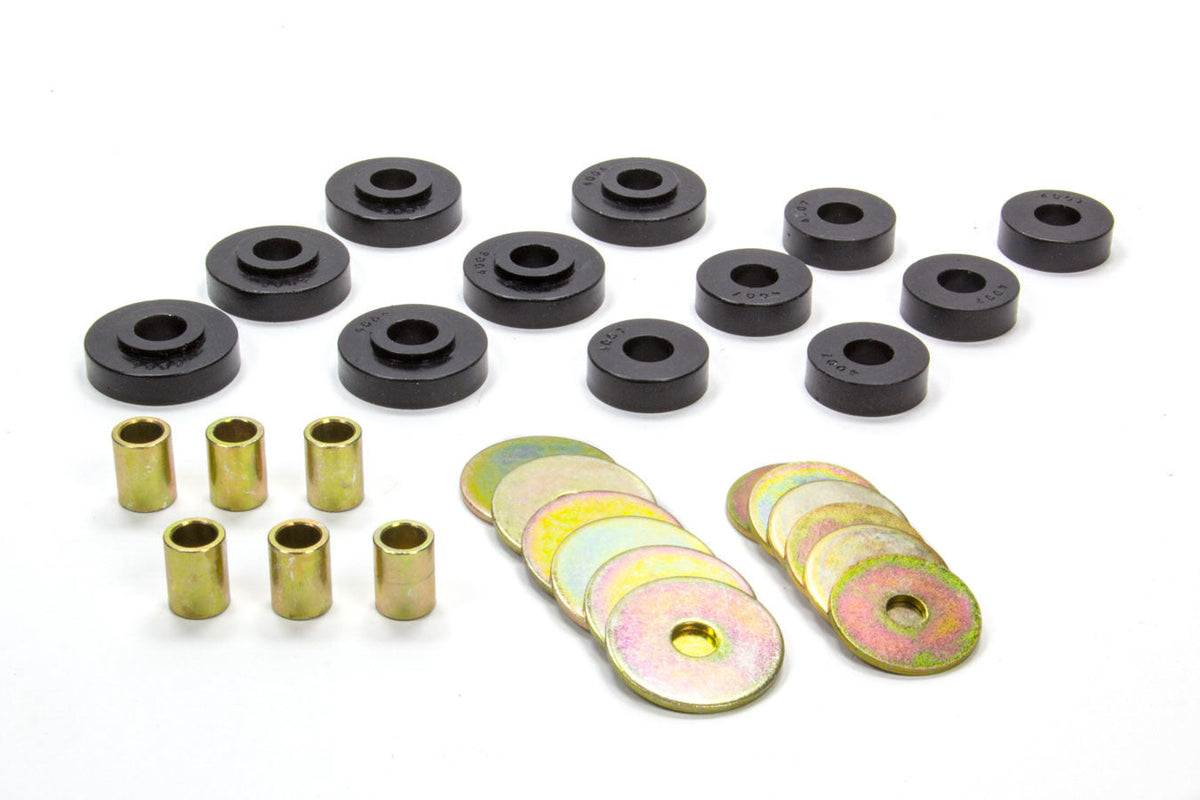 63-69 Vette Body Mounts Black - 34102G