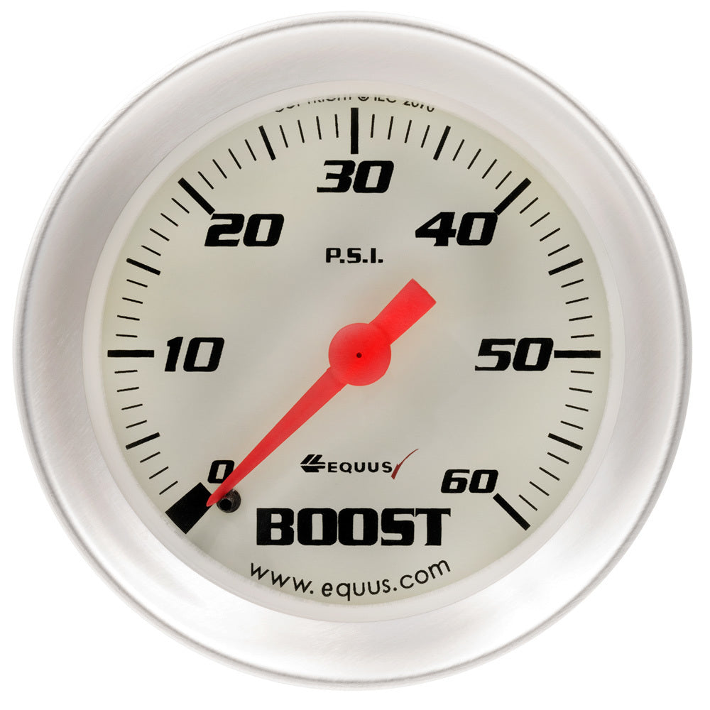 2.0 Dia Boost Gauge Silver 60psi - E8256