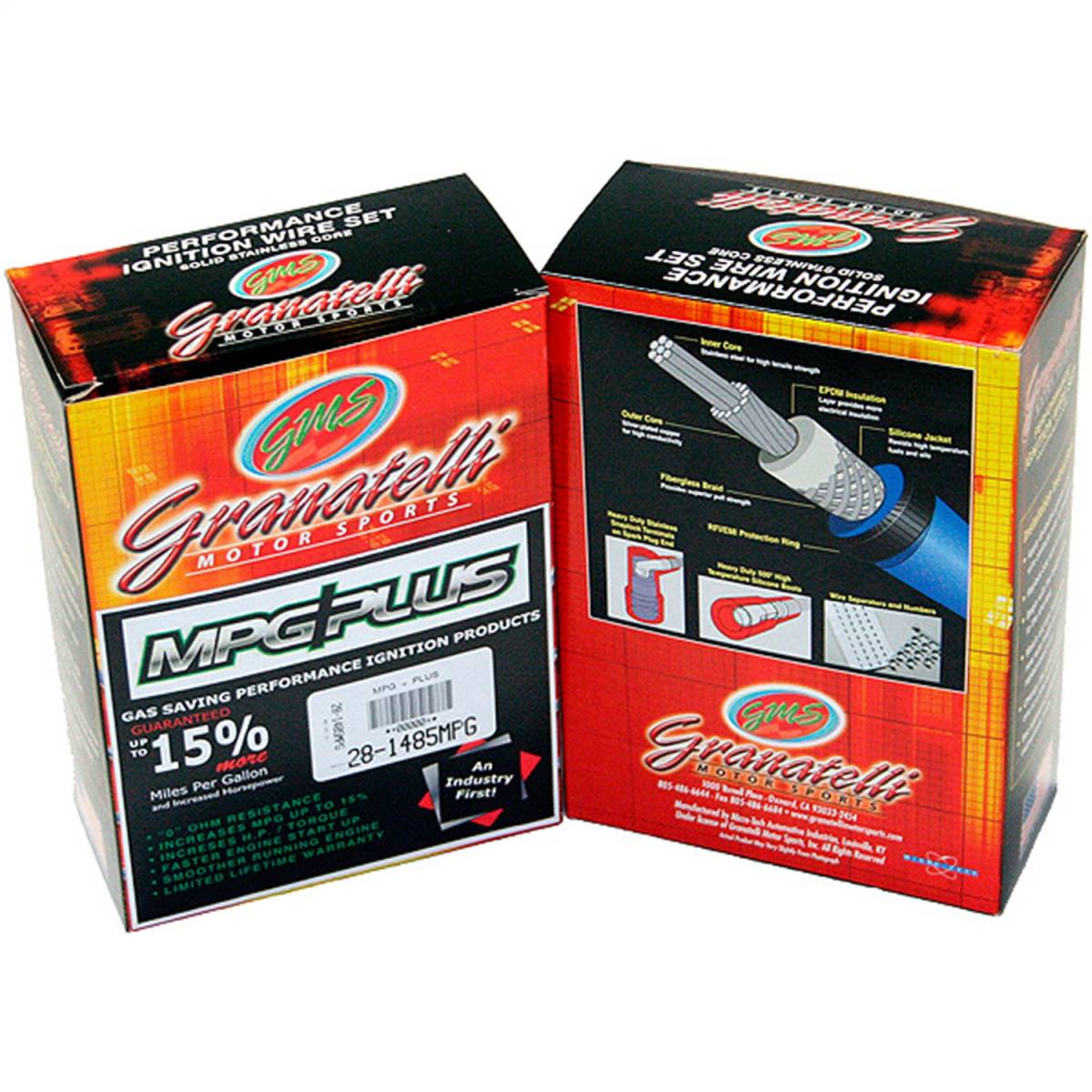 Granatelli Blue 0-Ohm Spark Plug Wires for 1989-1993 GM Camaro, Firebird, Caprice & More 5.0L/5.7L – 28-1409S