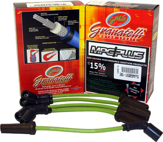 Granatelli MPG Plus 0-Ohm Spark Plug Wires for 1991-1995 Ford/Mercury Mustang/Cougar/Thunderbird 5.0L – 38-1498MPG