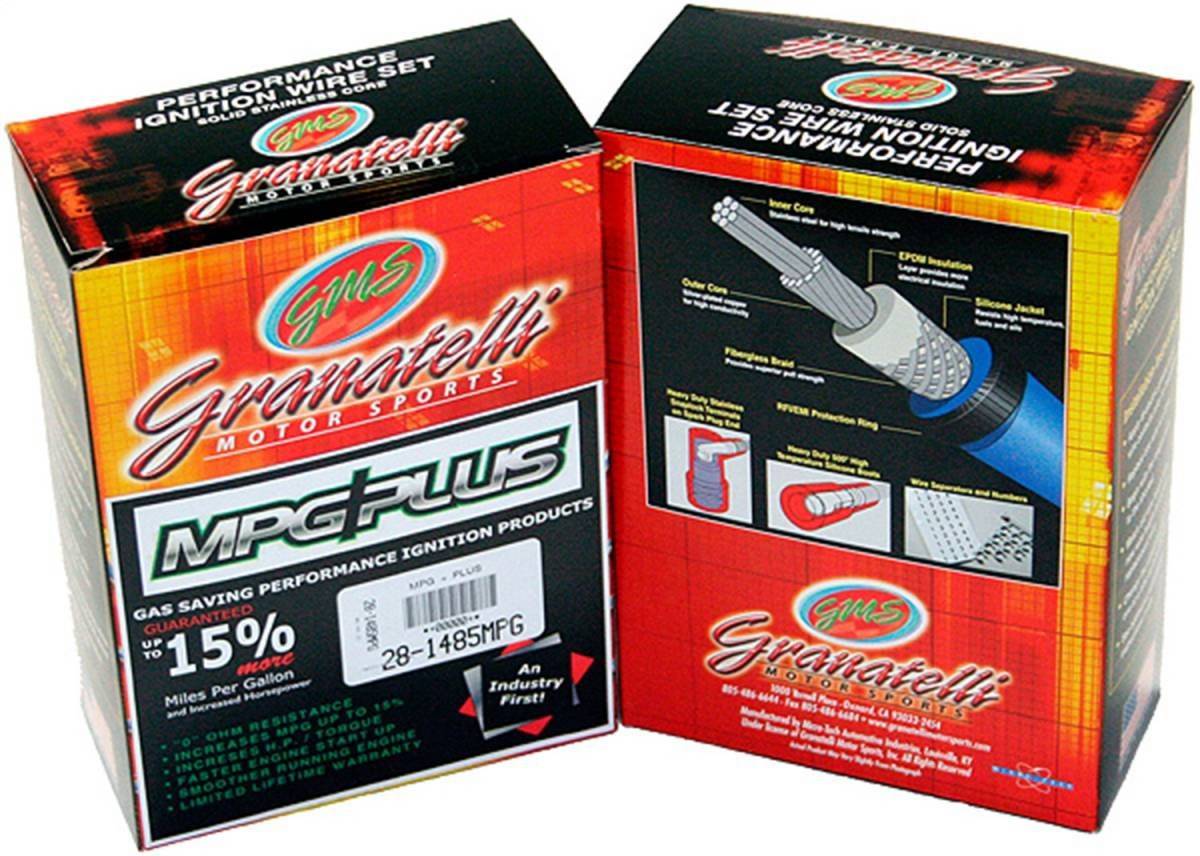 Granatelli MPG Plus 0-Ohm Spark Plug Wires for 2021-2025 Chevy/GMC/Cadillac 5.3L, 6.2L & 6.6L V8 – 38-1545MPG