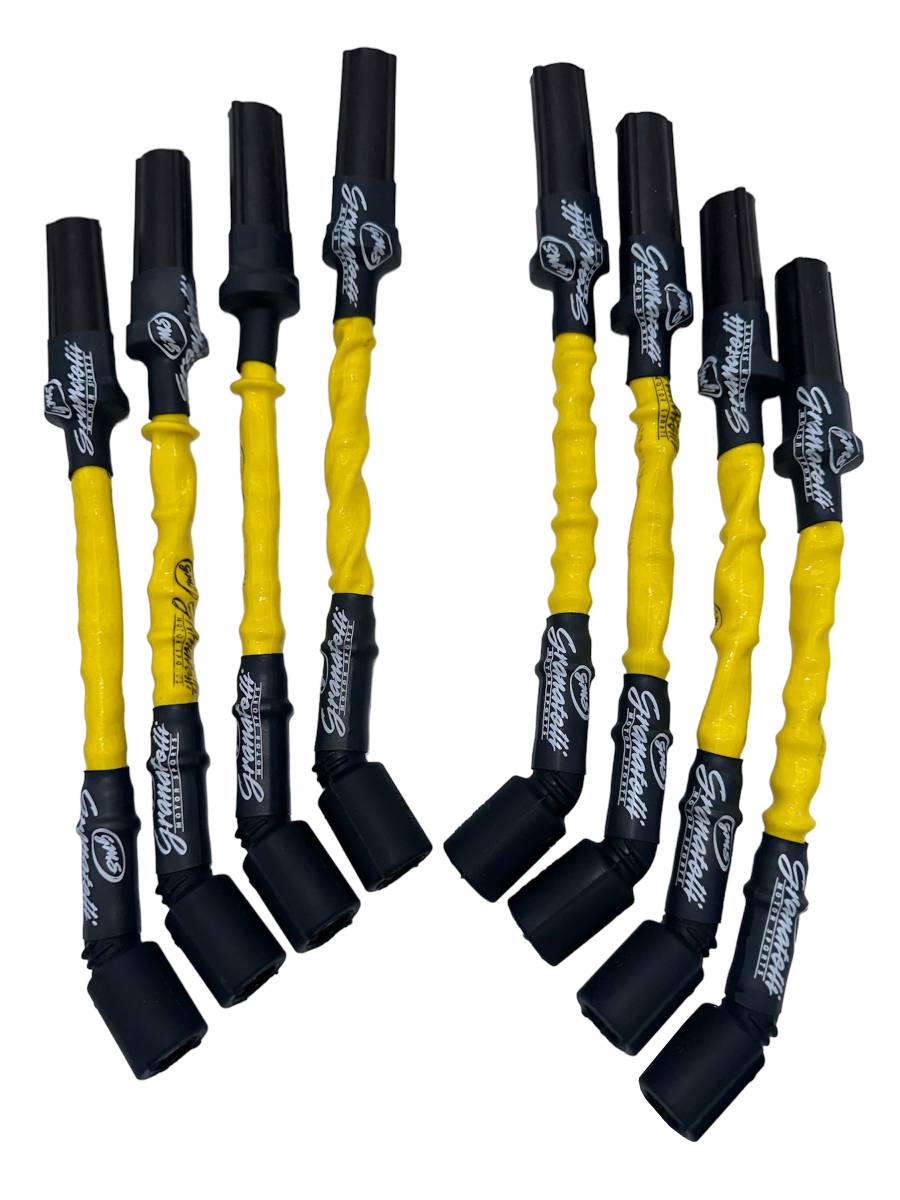 Granatelli GM LS & LT 0-Ohm 10" Yellow High-Temp Coil-Near-Plug Spark Plug Wires – 28-1545HTY