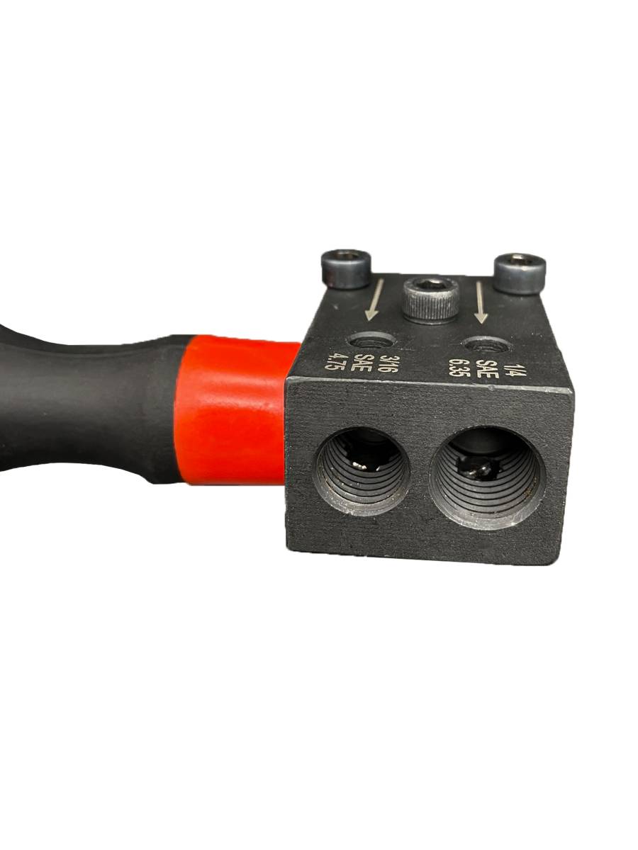 Granatelli Dual Brake Flaring Tool – 45° Double Flare Tool for 3/16" & 1/4" Brake Lines - 540108