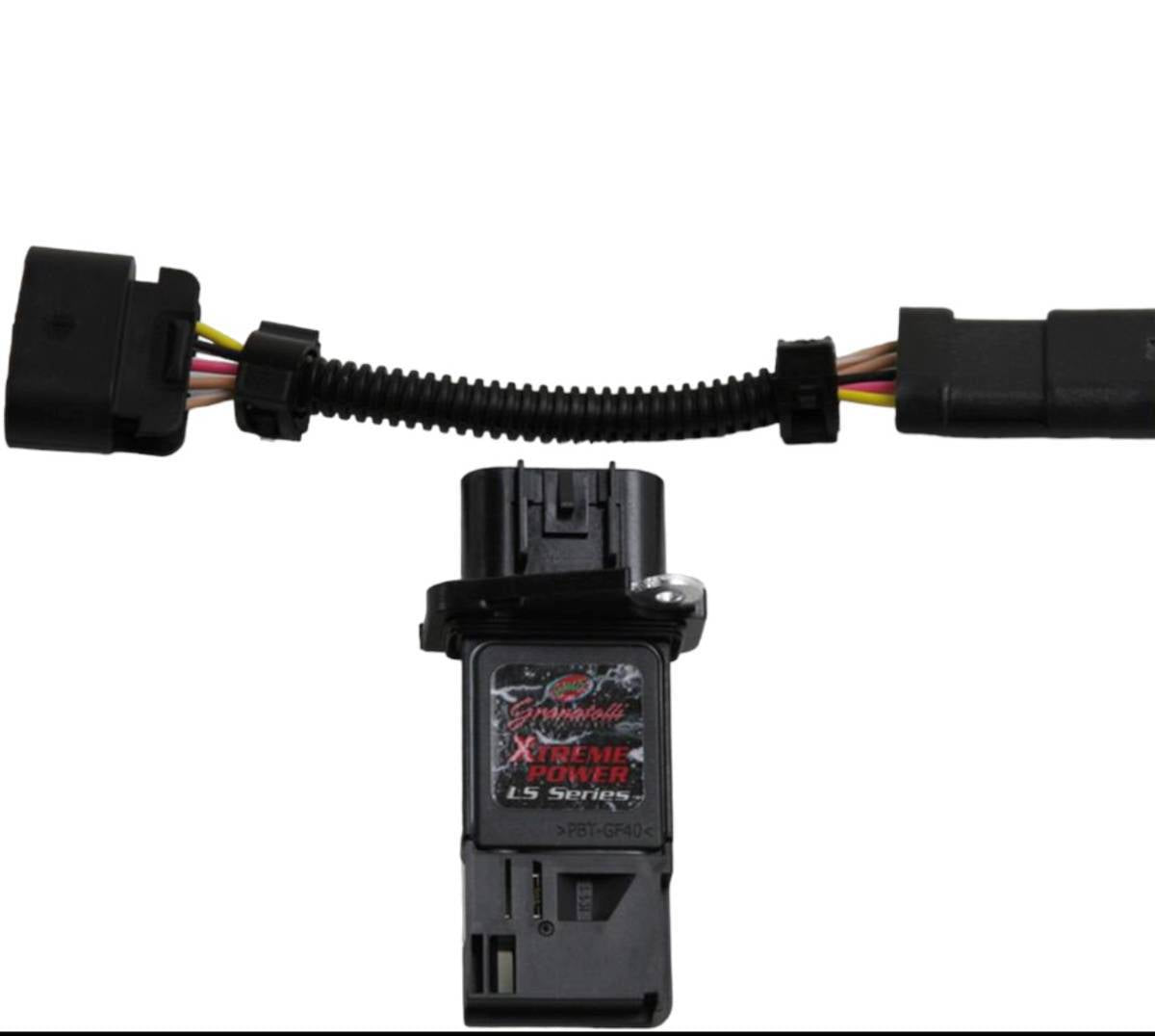 Granatelli GM Series "Weld-On" MAF saddle, 350300 "Slot-in" MAF & 5-Pin to Slot Style GM MAF Jumper Harness
