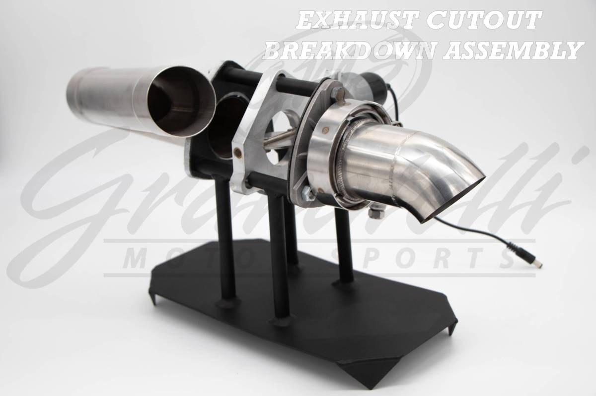Granatelli 2.25" Electric Exhaust Cutout Kit, Stainless Steel Slip-Fit – 302522