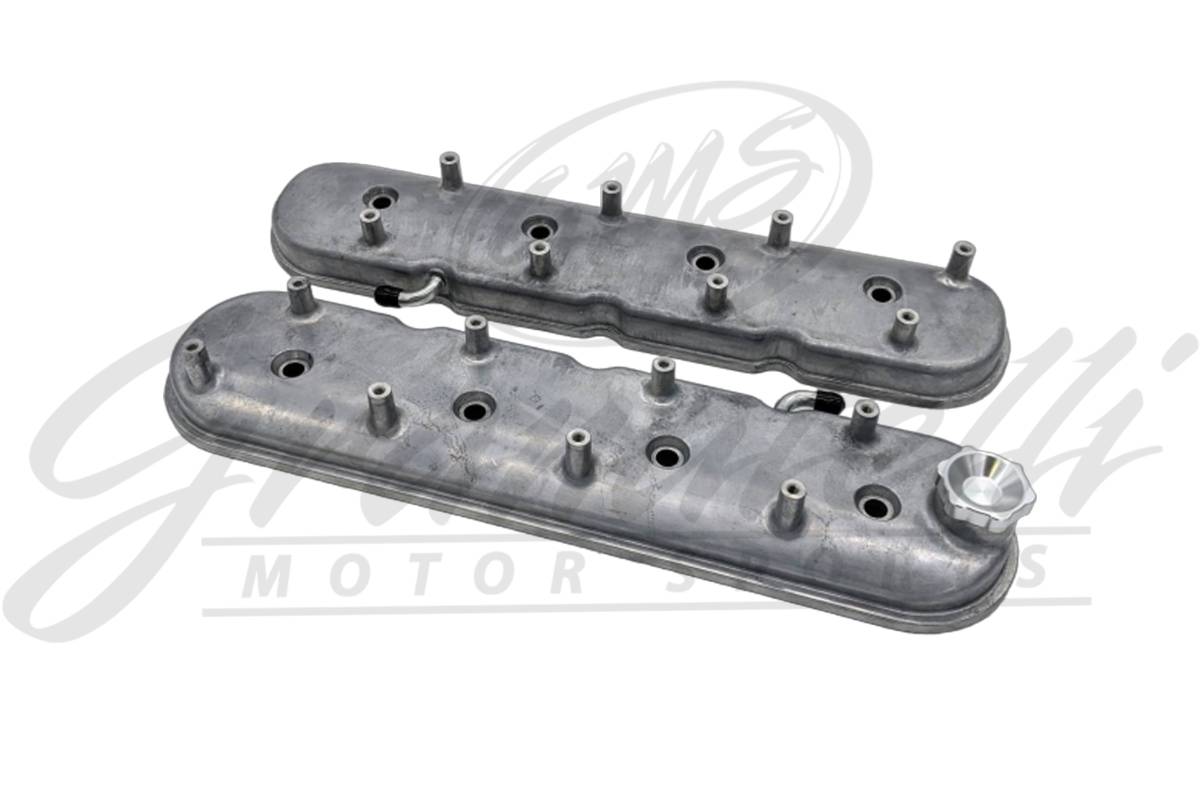 Granatelli LS Valve Covers, Cast Finish, Integral Coil Mounts, 4.8L-7.0L, Pair – 640365