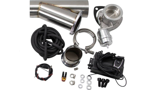 Granatelli Motor Sports Vacuum/Pressure Controlled Electronic Exhaust Cutout Systems - Stainless Steel Slip-Fit 309525