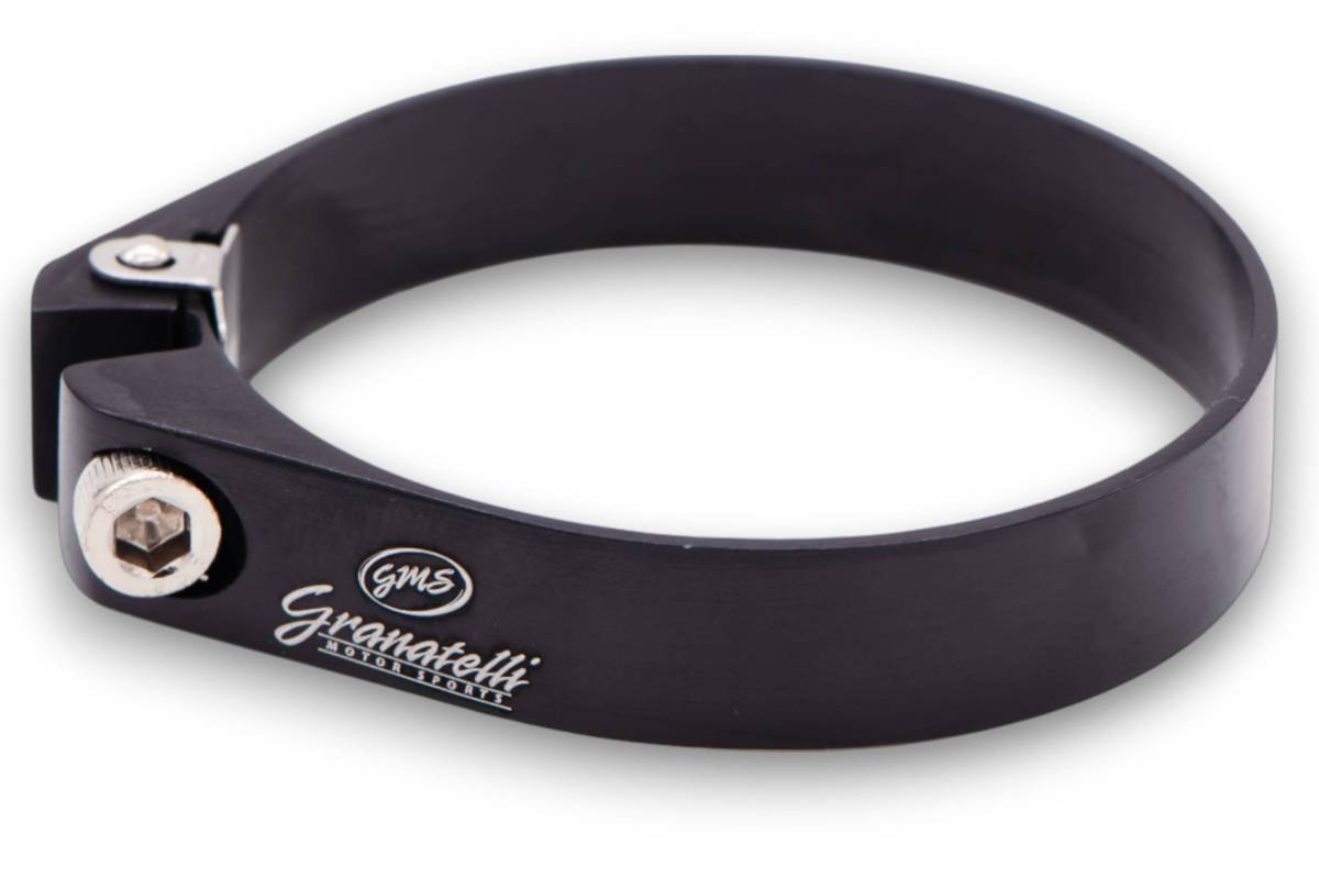 Granatelli Black Billet Aluminum Hose Clamp 71.5mm–73.5mm (Approx. 2.81"–2.89") – 971250