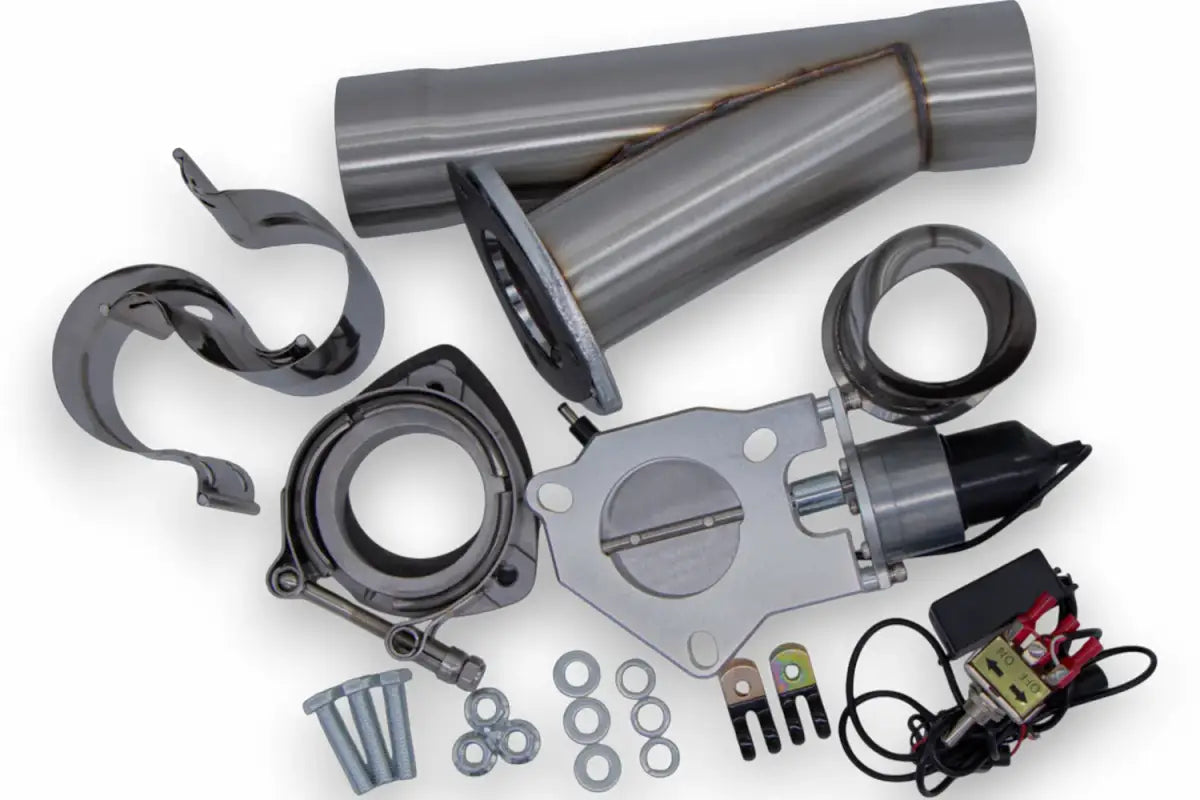 Granatelli 2.25" Electric Exhaust Cutout Kit, Stainless Steel Slip-Fit – 302522