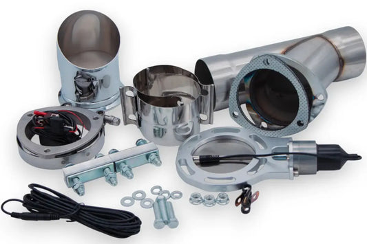 Granatelli Motor Sports Dual Electronic Exhaust Cutout Kit 302540K - Stainless Steel Slip-Fit- 4.00"