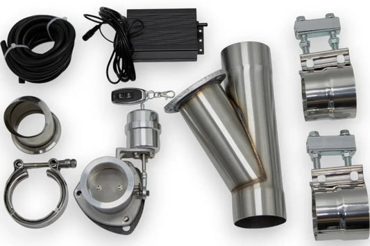 Granatelli Motor Sports Vacuum/Pressure Controlled Electronic Exhaust Cutout Systems - Stainless Steel Slip-Fit 309530
