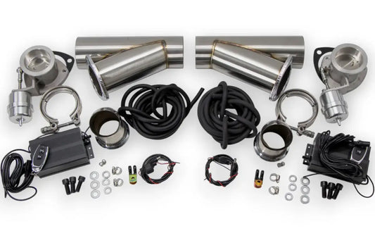 Granatelli Motor Sports Vacuum/ Pressure Controlled Electronic Exhaust Cutout Systems - Stainless Steel Weld-In 309625K