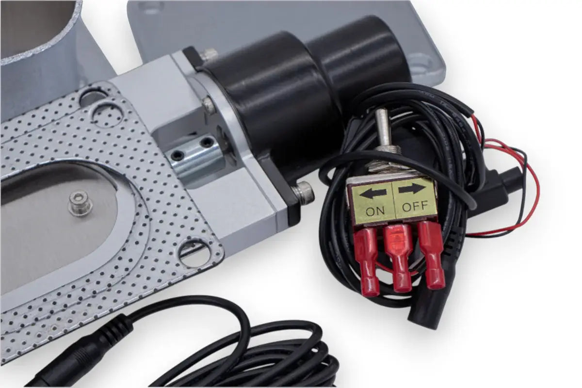 Granatelli Dual 3" Oval Electric Exhaust Cutout Kit, Stainless Steel Weld-In – 313530D