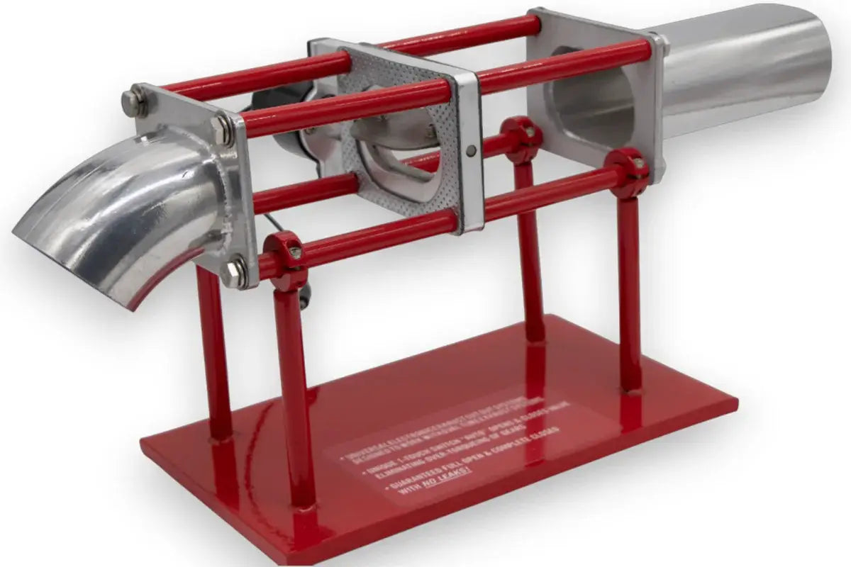 Granatelli Dual 3" Oval Electric Exhaust Cutout Kit, Stainless Steel Weld-In – 313530D