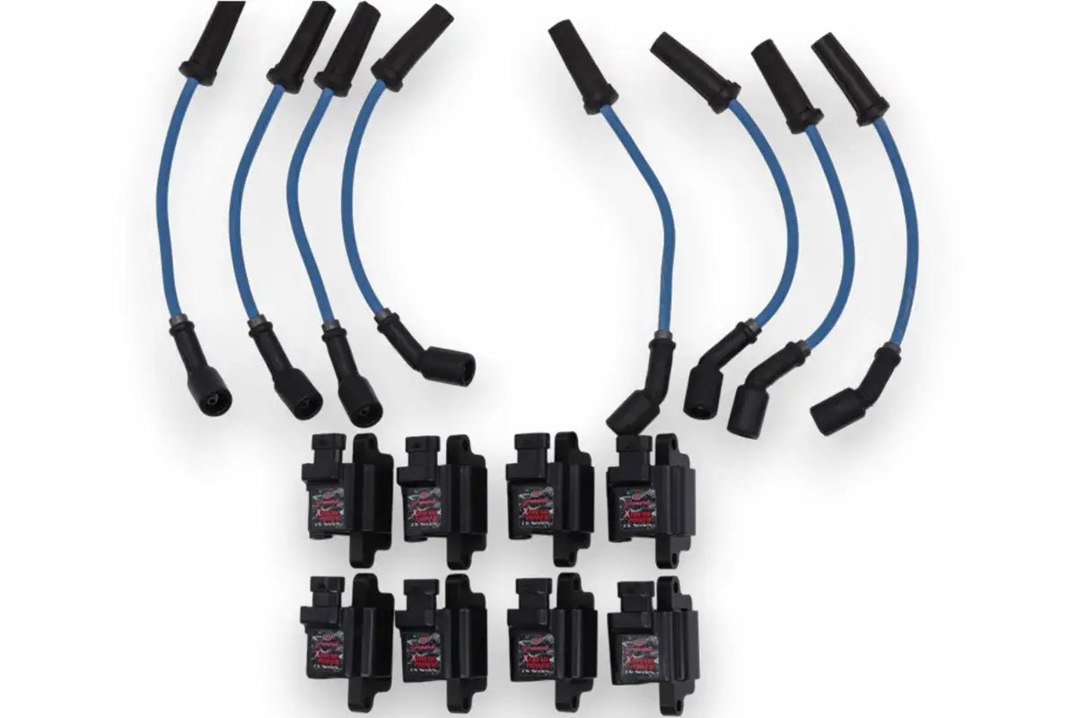 Granatelli 80kV Pro Series Extreme Coil & 12" 0-Ohm Coil-Near-Plug Wire Kit for GM LS/LT – 28-1629KIT