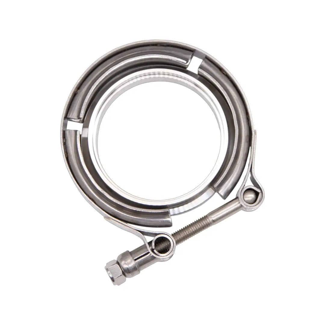 Granatelli Turbo Adapter, 90° Cast Elbow. 3.0" V-Band to T3/T4 Housing, Threaded