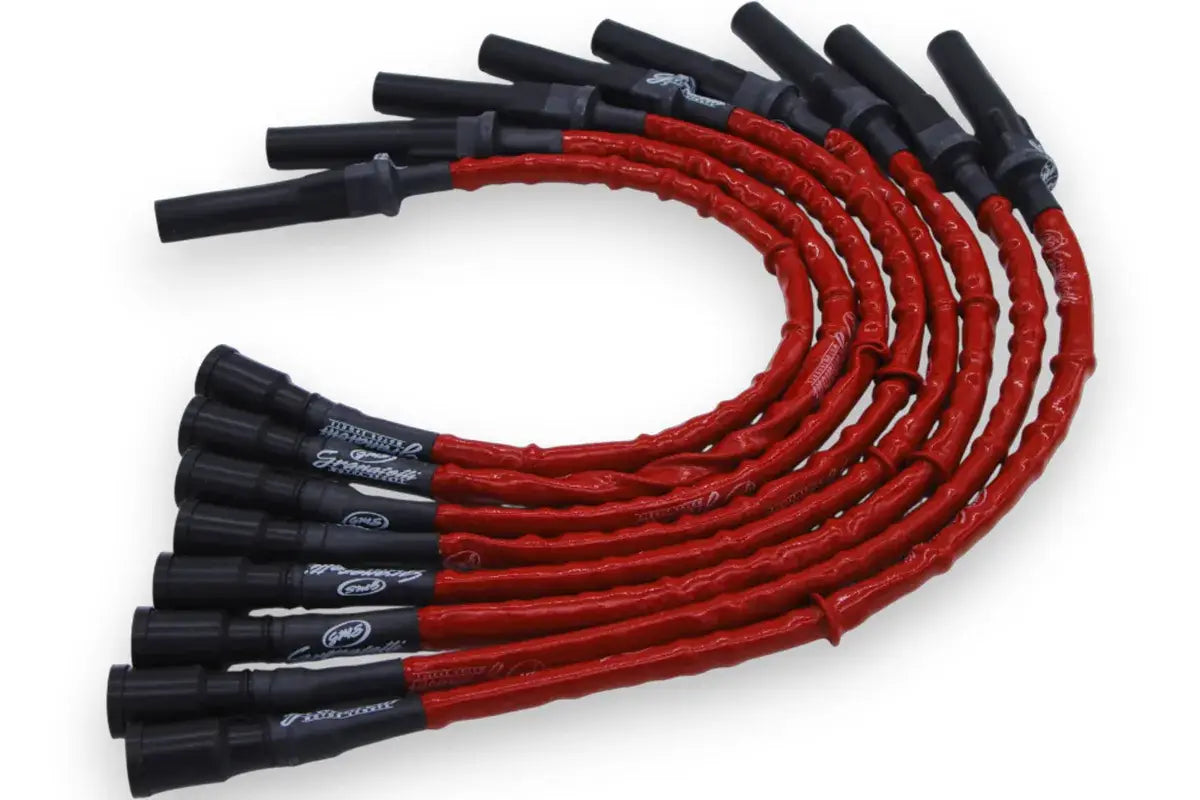 Granatelli Red High-Temp 0-Ohm Spark Plug Wires for 2010-2014 Ford F-350/F-250/F-150 6.2L – 28-2116HTR