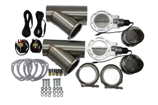 Granatelli Motor Sports Electronic Exhaust Cutout Kit 307540K - Stainless Steel Weld-In - 4.00"