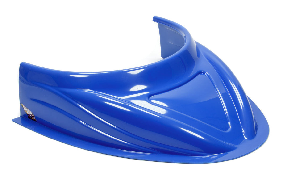 MD3 Hood Scoop 5in Tall Flat Chevron Blue - 0404113CB