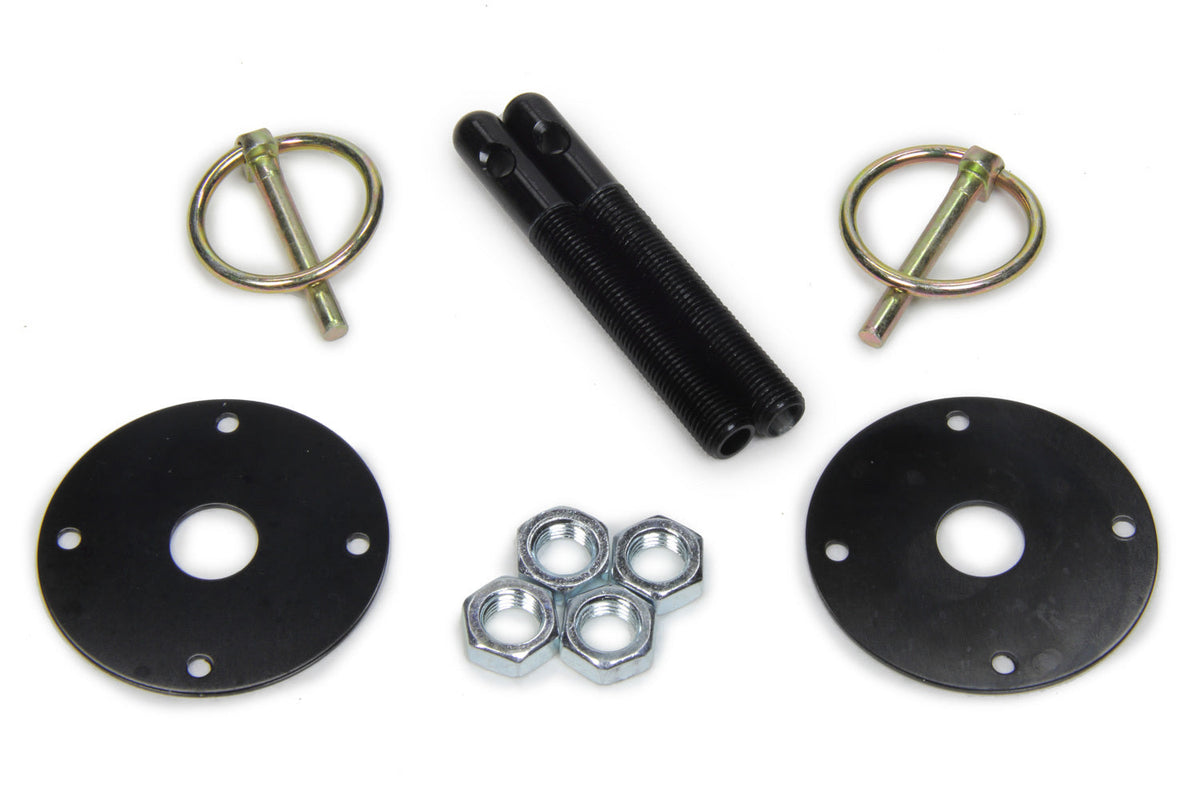 Hood Pin Kit 3/8in Alum Black 2-pack - 1000134033B