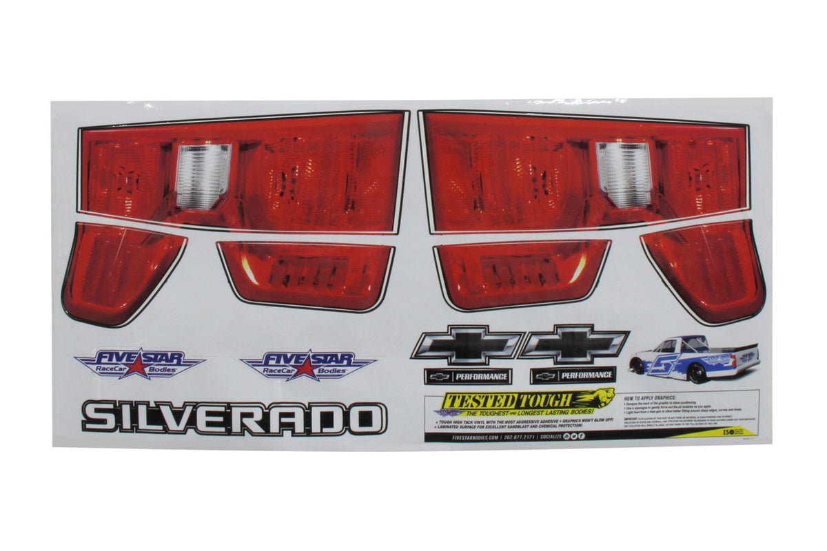 2019 Chevy Silverado Tail ID Graphics Kit - 2119144541