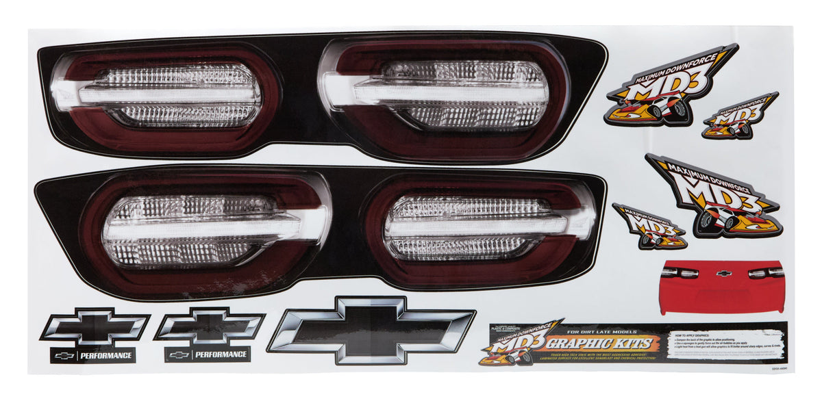 Graphics Kit Tail Camaro Stock Car - 3313144541