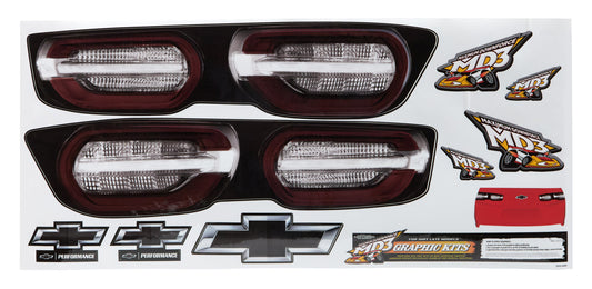 Graphics Kit Tail Camaro Stock Car - 3313144541