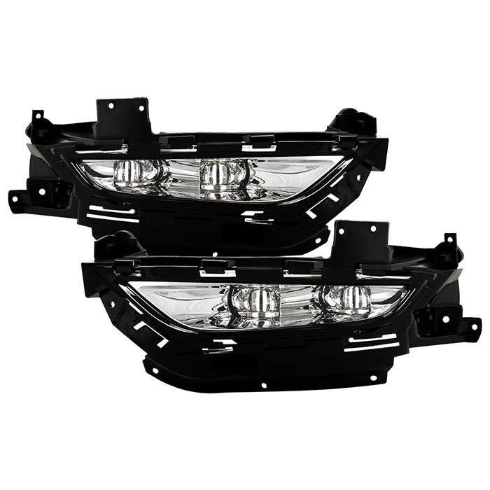 Spyder Chrysler 200 2015-2016 OEM Style Full LED Fog Lights W/Universal Switch- Clear 5086945