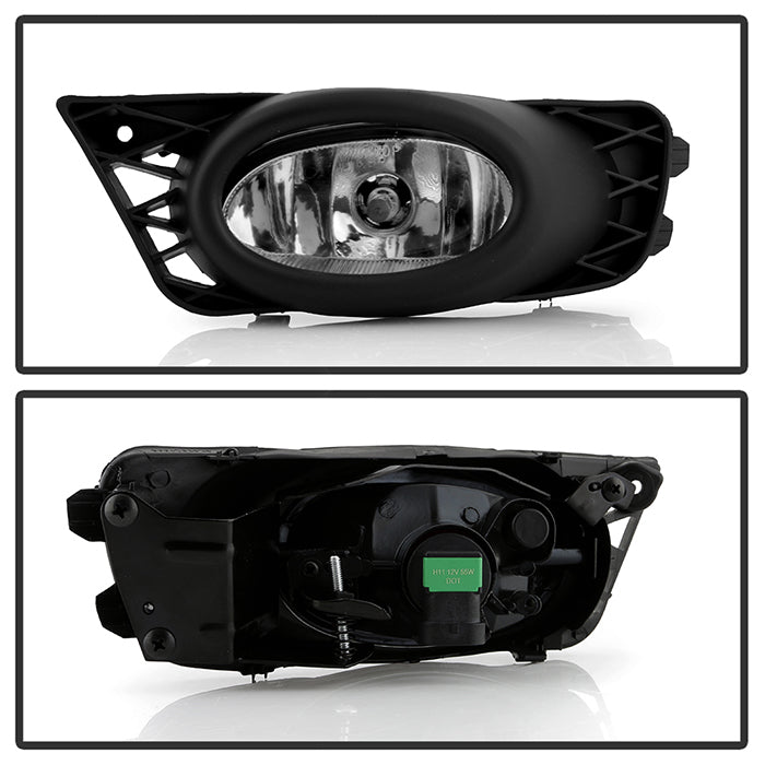 FR SPORT Spyder Honda Civic 09-11 4Dr OEM Fog Lights W/Switch- Clear FL-CL-HC09-4D-C 5020697 -...