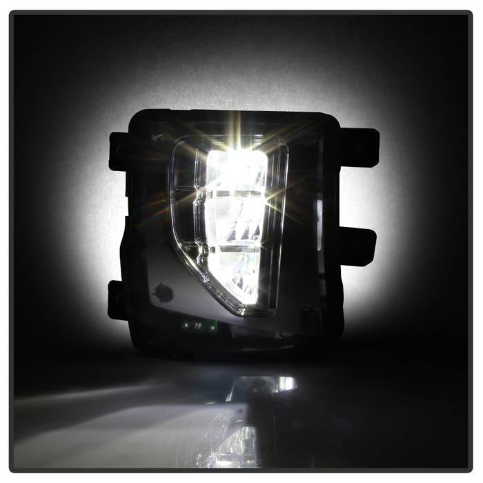 Spyder 16-18 Chevy Silverado 1500 OEM Style Full LED Fog Light w/Switch - Clear (FL-CSIL16-LED-C) 9043215